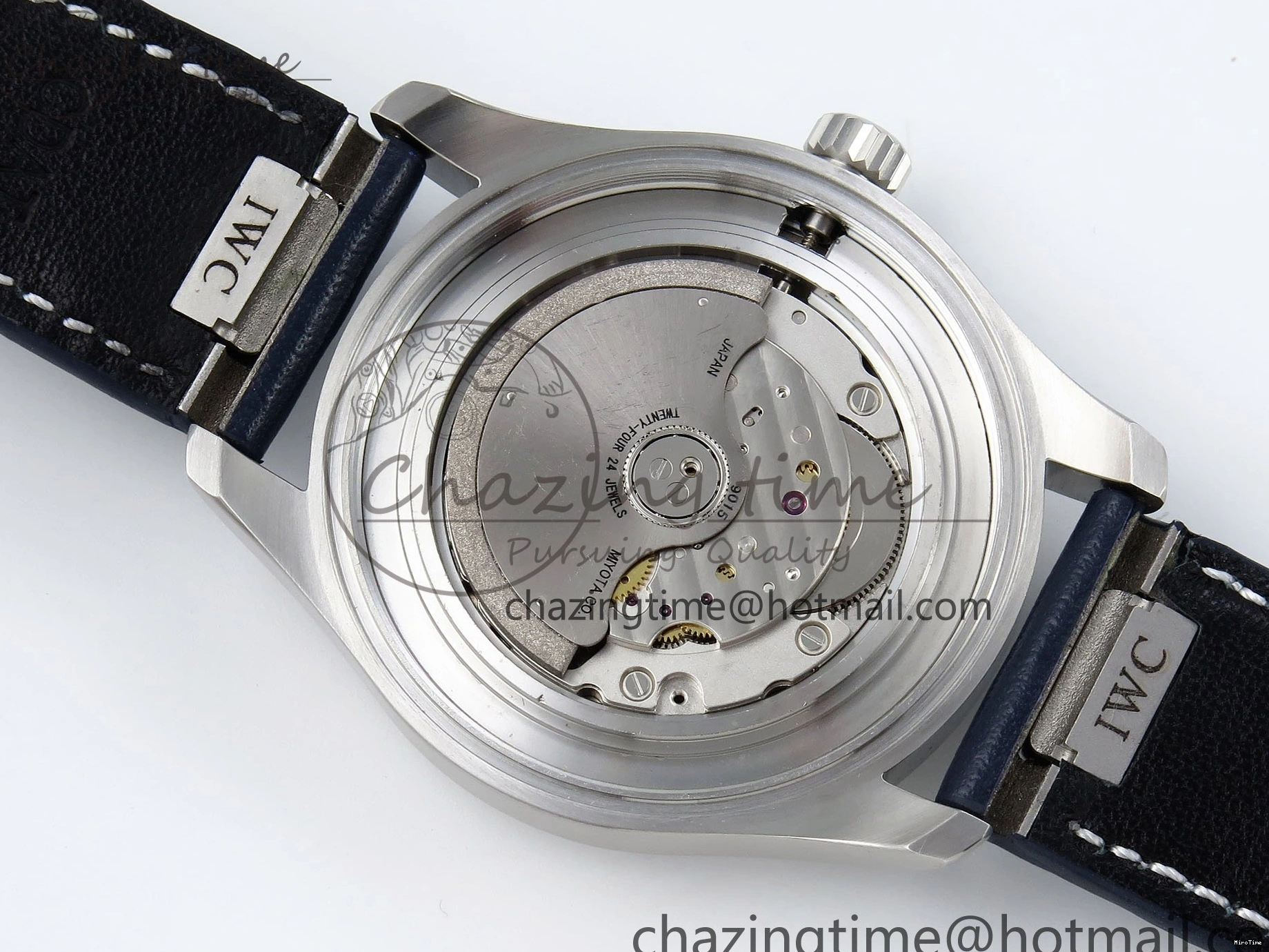 MIROTIME 0508 DailyWear Pilot Mark XX BLSF 1:1 Best Edition Blue Dial on Blue Leather Strap MIYOTA 7022